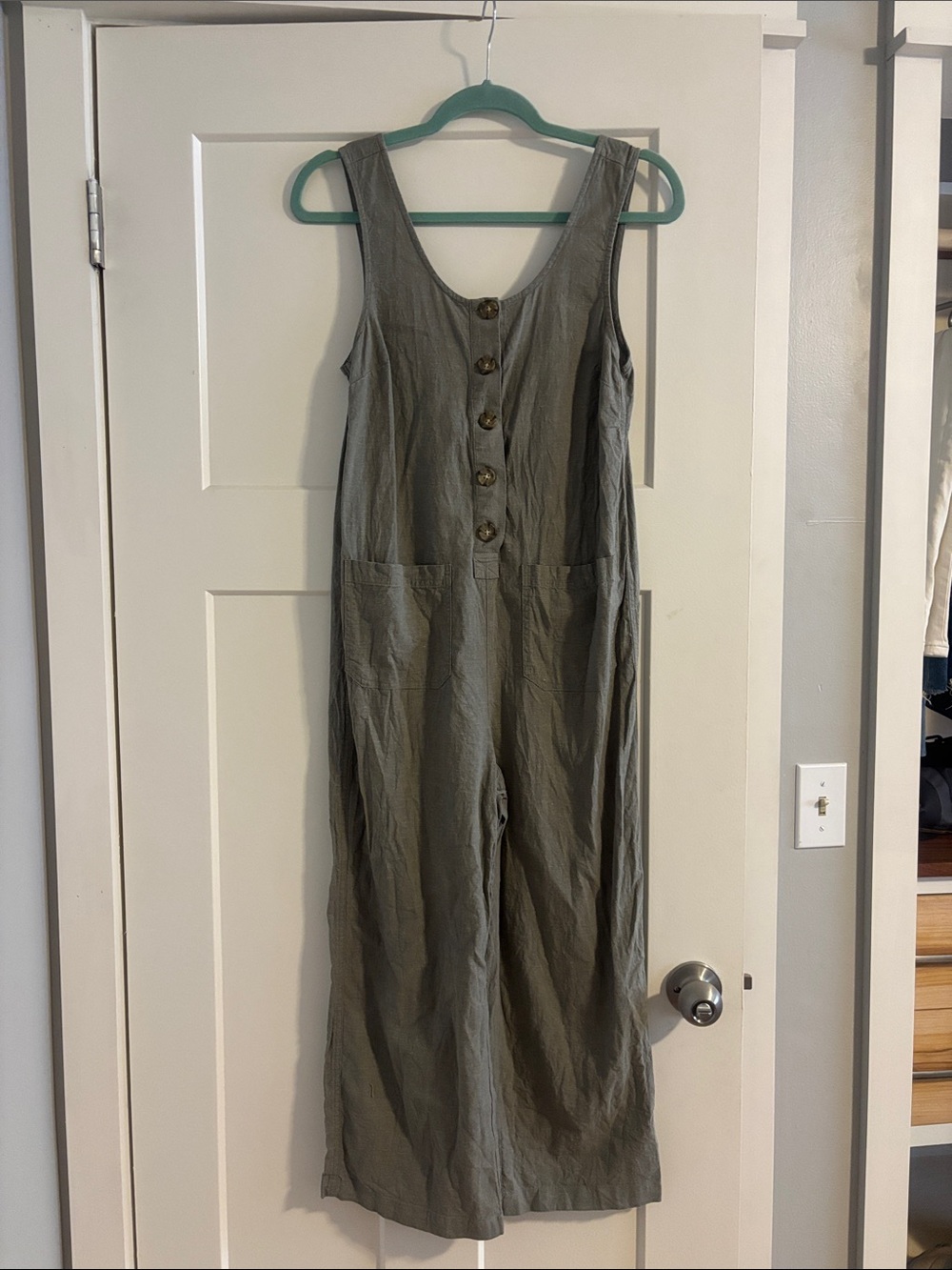 Marine Layer XS Sydney Jumpsuit in Sage - Picture 2 of 4
